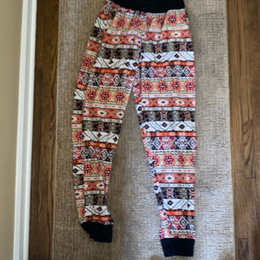 Aztec print joggers